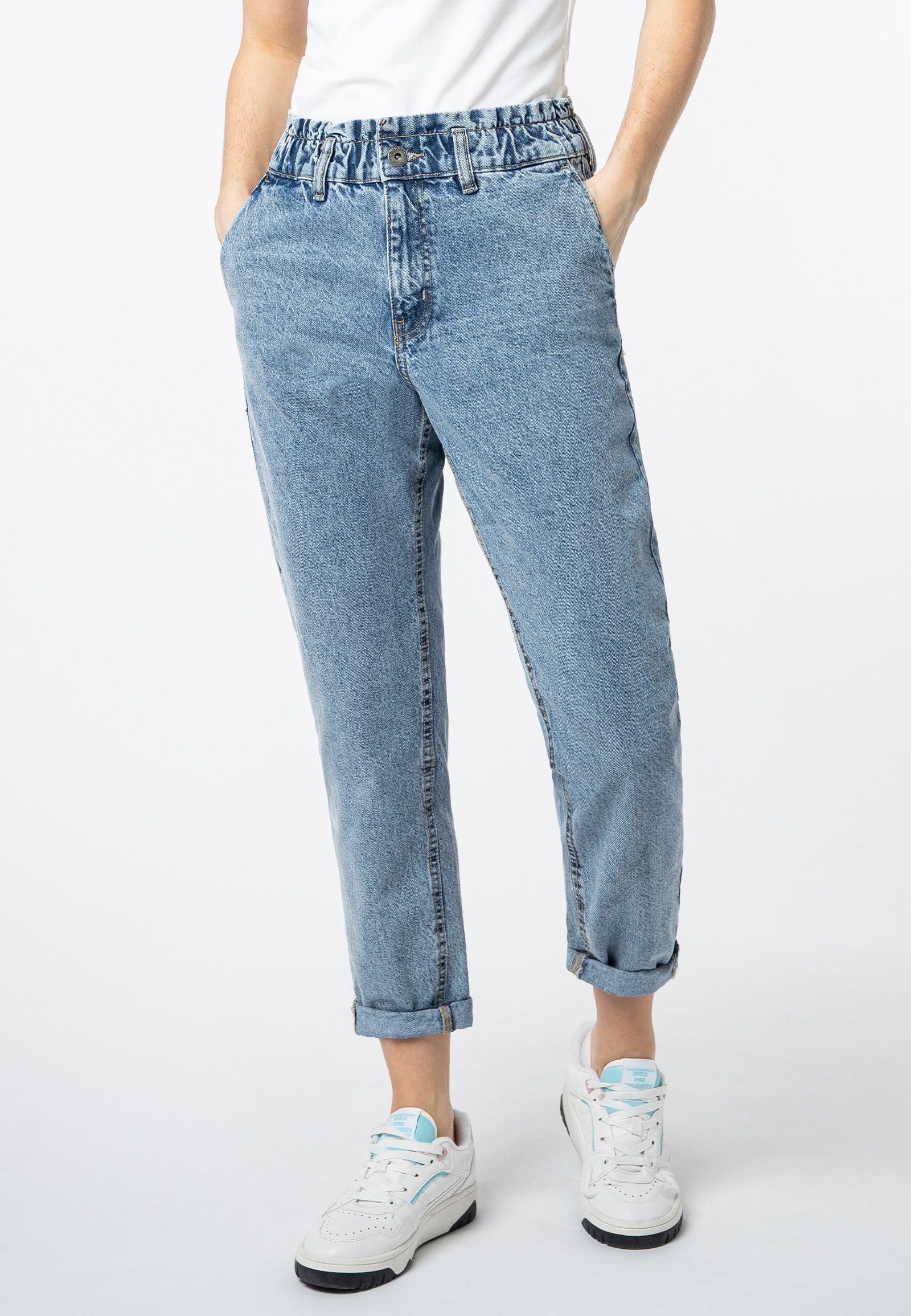 SUBLEVEL High-waist-Jeans Paperbag Jeans