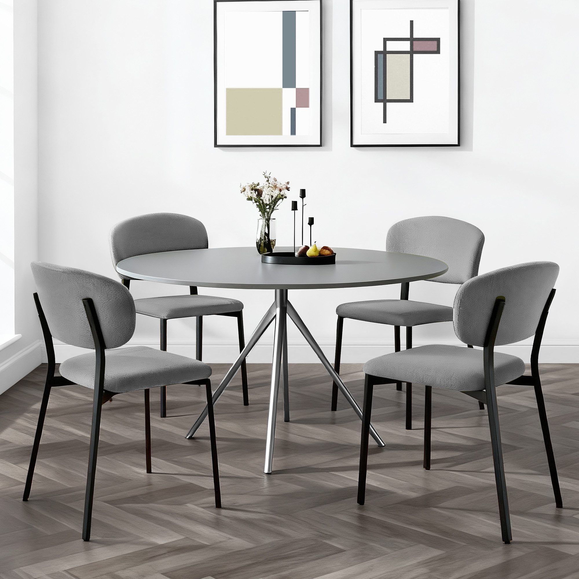 CHITA Polsterstuhl (Set, 4 St), 4-Fuß-Stuhl, Esszimmerstuhl, Verstellbare F günstig online kaufen