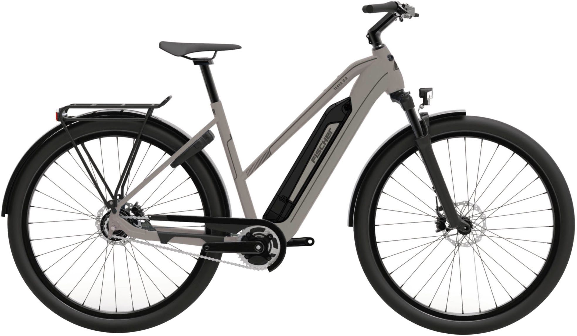 FISCHER Fahrrad E-Bike ATB TERRA 2.2 688, 8 Gang Shimano ACERA Schaltwerk, Heckmotor, 688 Wh, (mit Akku-Ladegerät, mit Werkzeug)