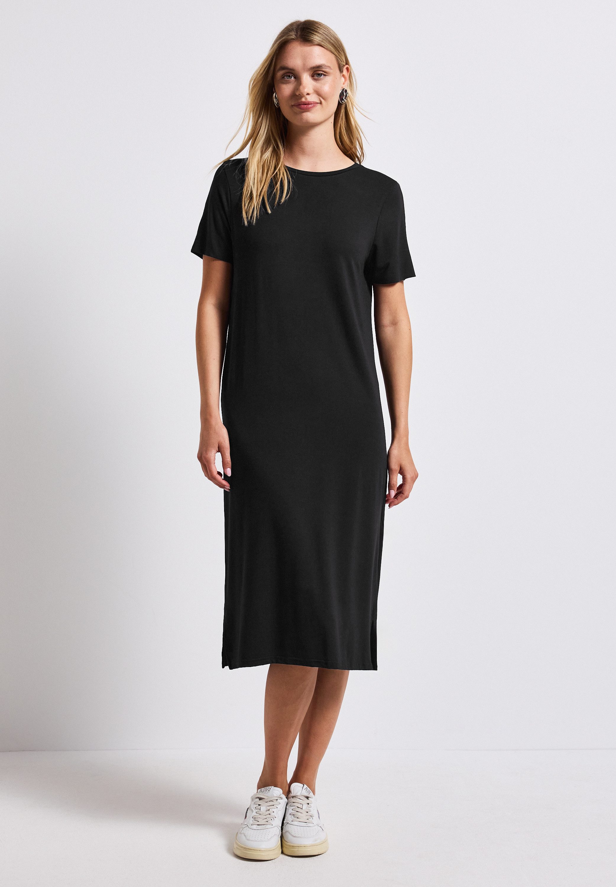 STREET ONE Midikleid, mit Rundhalsausschnitt günstig online kaufen