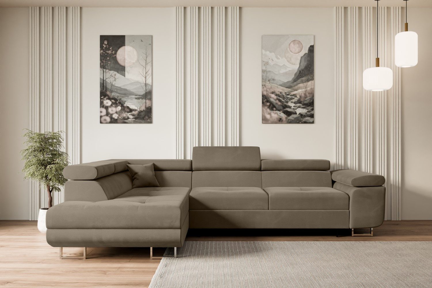 ALTDECOR Ecksofa GUSA-L, Couch mit Schlaffunktion, günstig online kaufen