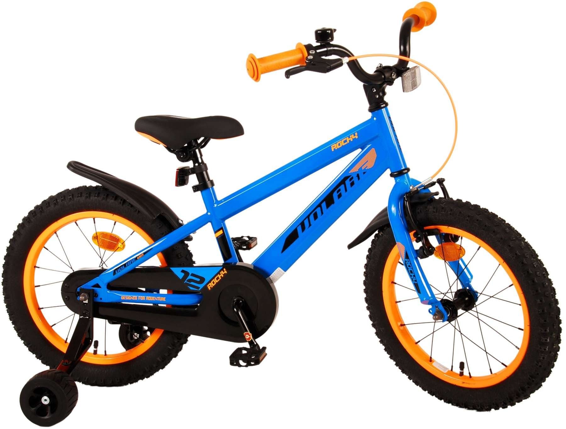 Rocky Kinder (Kinder und 16 - Modern Sicherheitsgriffe), Gang, Kinderfahrrad Fahrrad Handbremse, - Kinderrad Volare Zoll 1 Jugend TPFSports Zoll - - Rutschfeste Jungsfahrrad Blau 16 Fahrrad Rücktritt