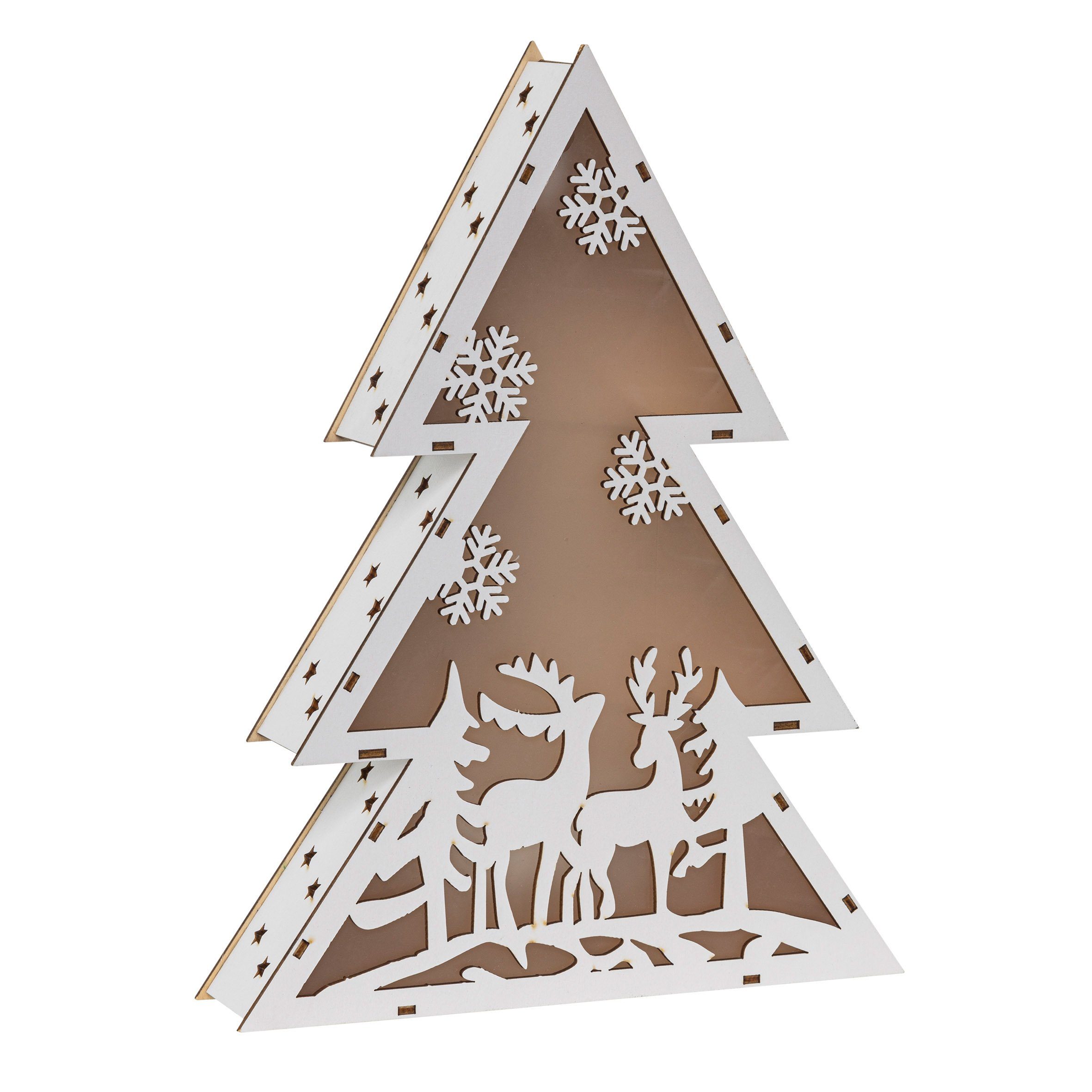 Spetebo LED-Dekofigur LED Deko Aufsteller Tanne günstig online kaufen