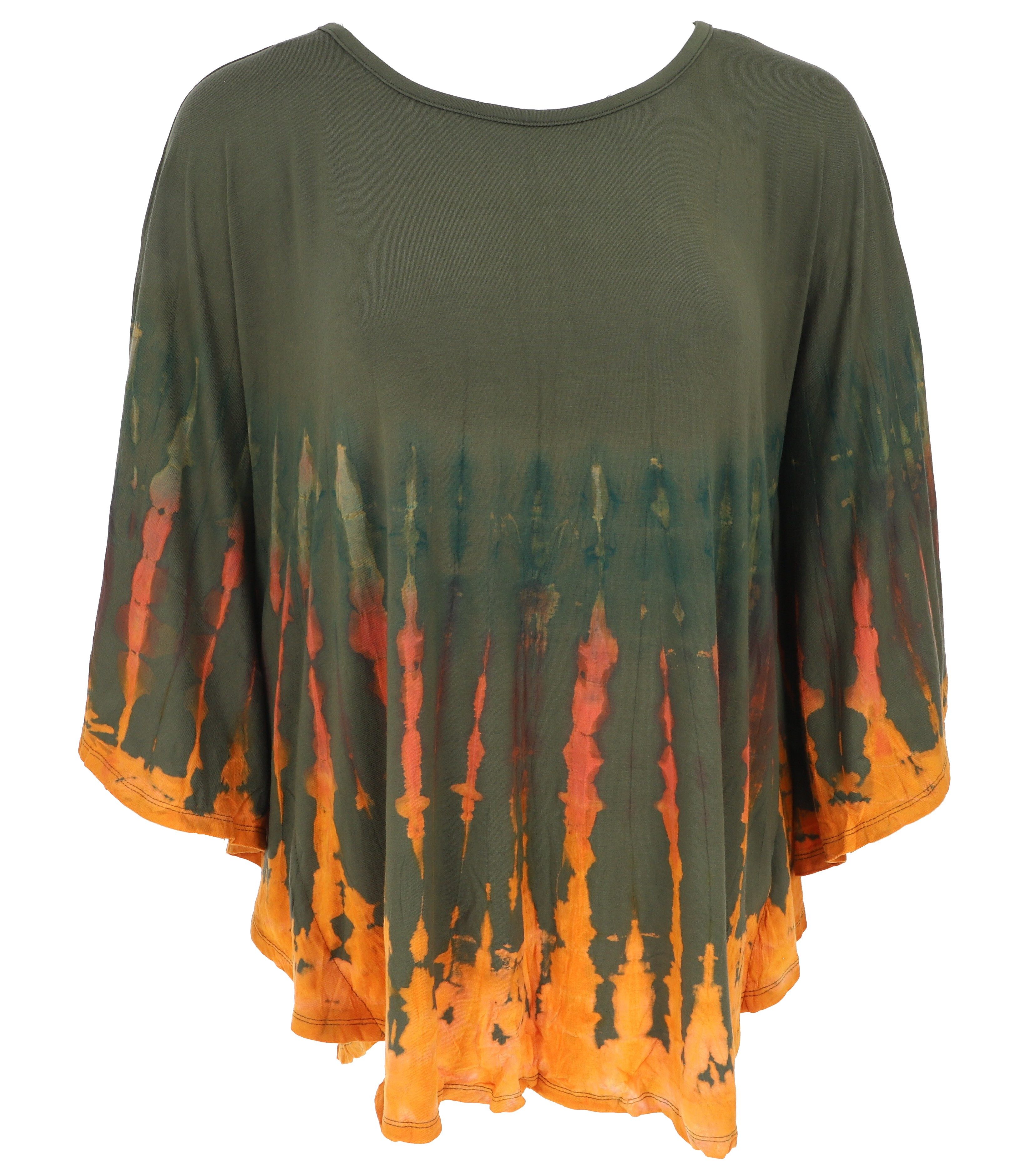 Guru-Shop Longbluse Batik Poncho, Tunika, Unikat günstig online kaufen