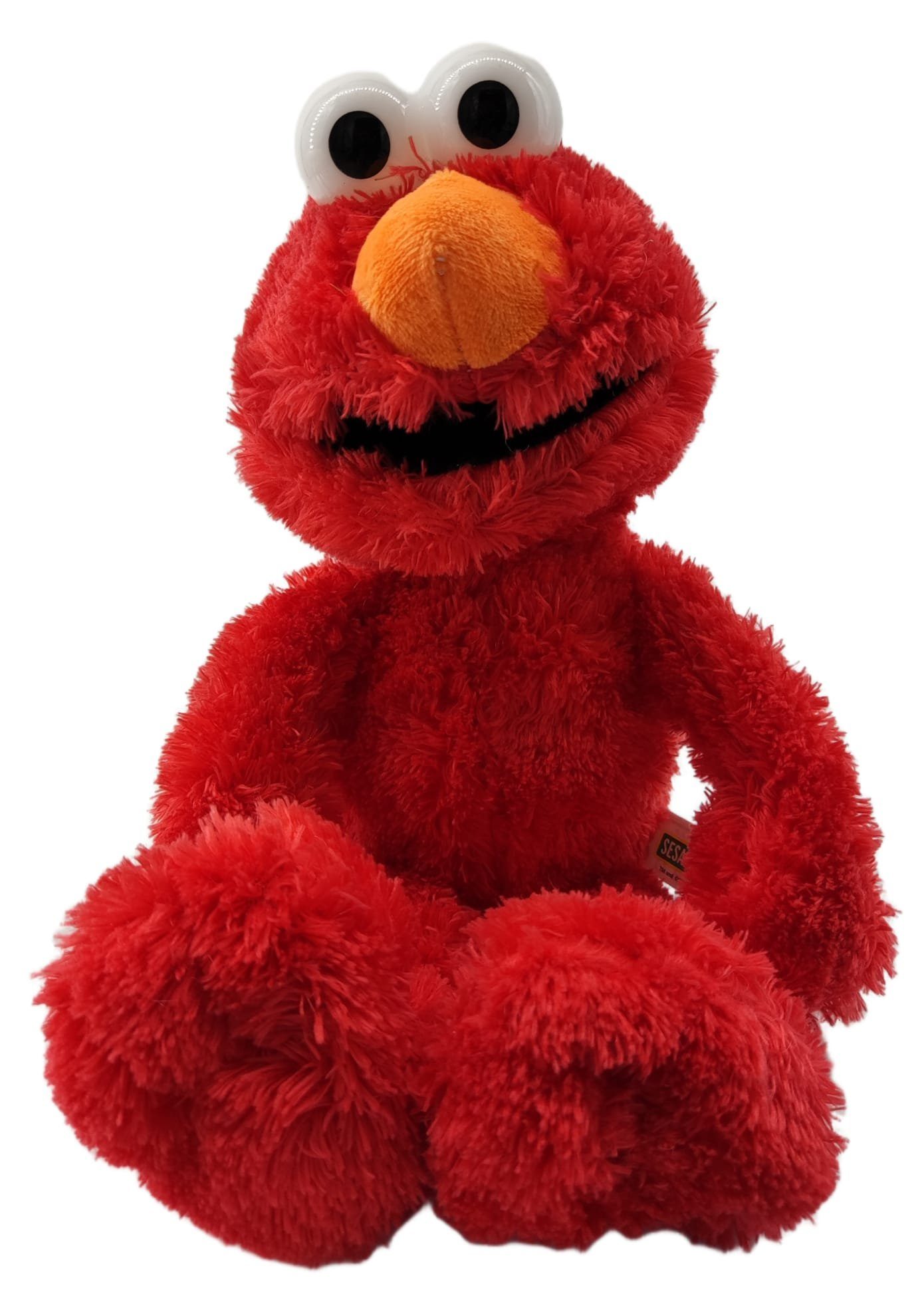 Sesamstrasse Kuscheltier Sesamstrasse Kuscheltier Elmo Kuscheltier Rot Plüsch Figur 35 cm (1-St), Super weicher Plüsch Stofftier Kuscheltier für Kinder zum spielen
