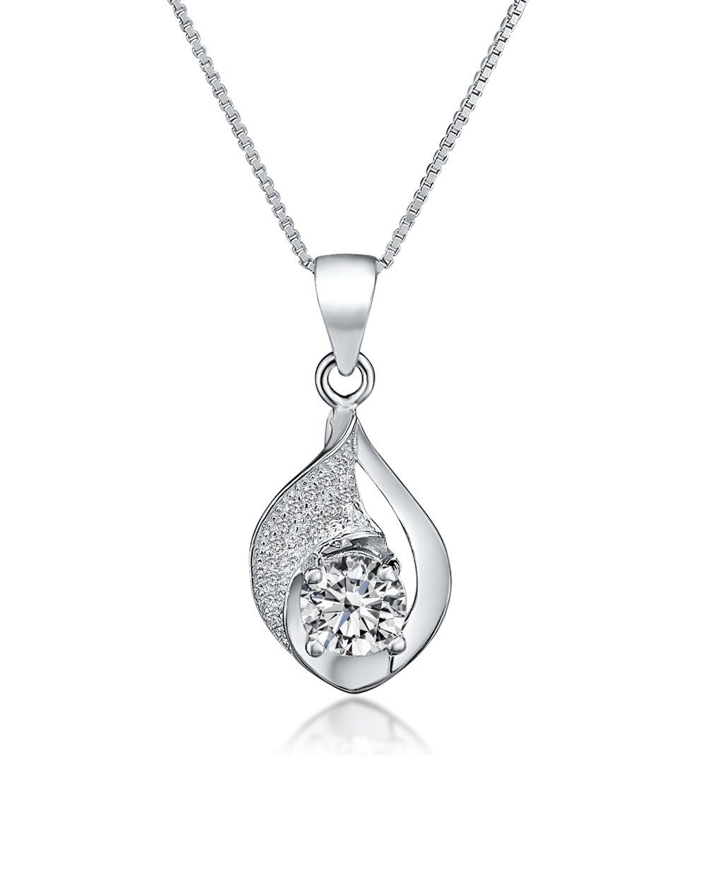 DANIEL CLIFFORD Kette mit Anhänger 'Iris' Damen Halskette Silber 925 mit An günstig online kaufen