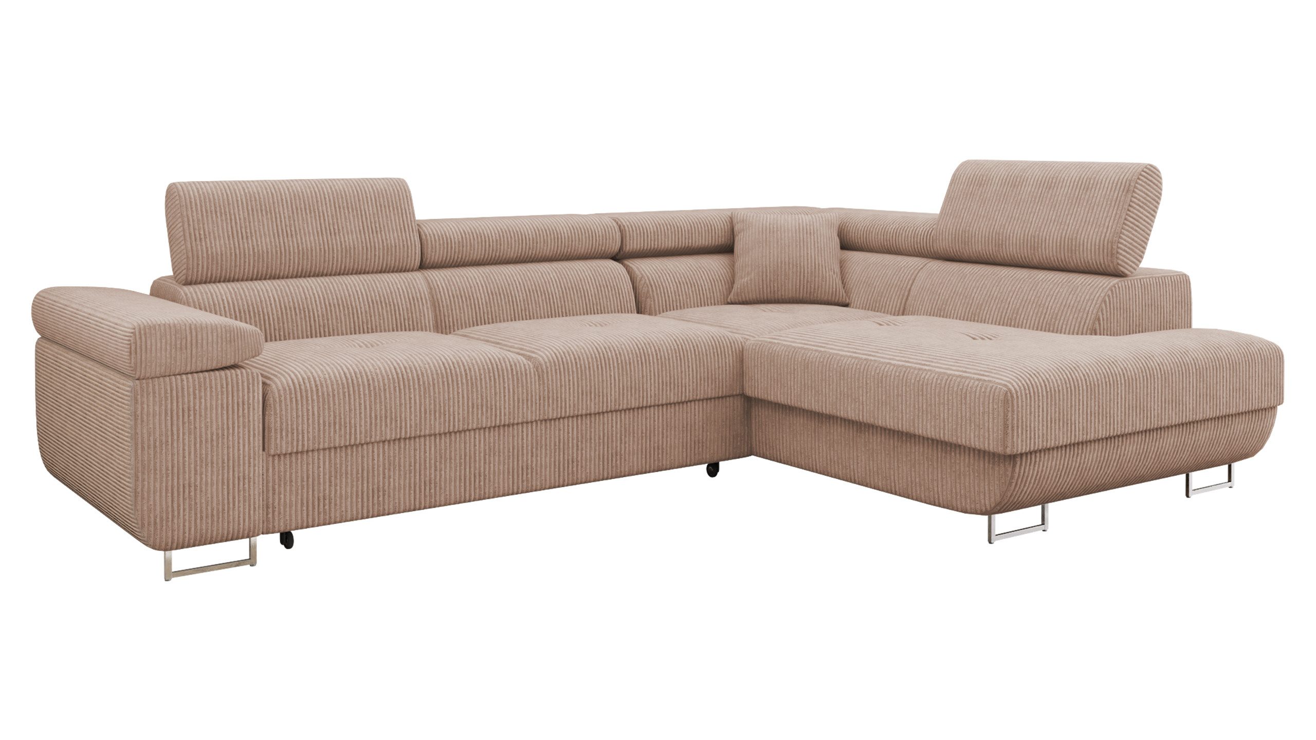 MIRJAN24 Ecksofa Torezio Cord, mit Bettkasten günstig online kaufen
