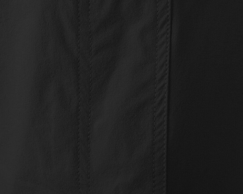 Bergson Outdoorhose BENNETT Zipp-Off (slim) Damen Wanderhose, vielseitig, pflegeleicht, Normalgrößen, schwarz