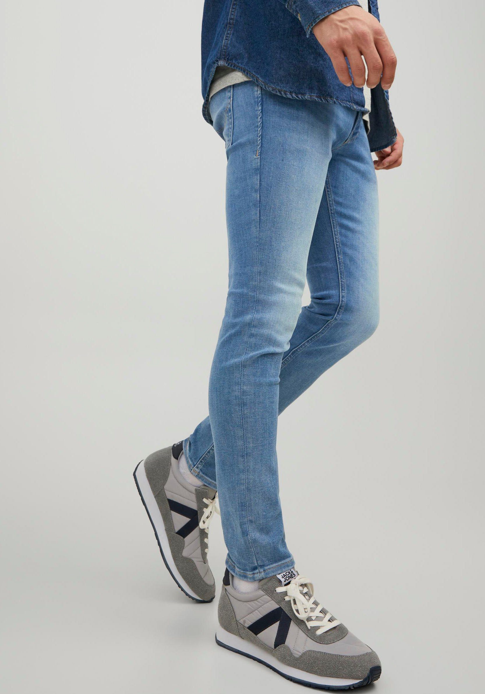 light-blue-denim JJORIGINAL & Skinny-fit-Jeans GE Jones JJILIAM Jack 314