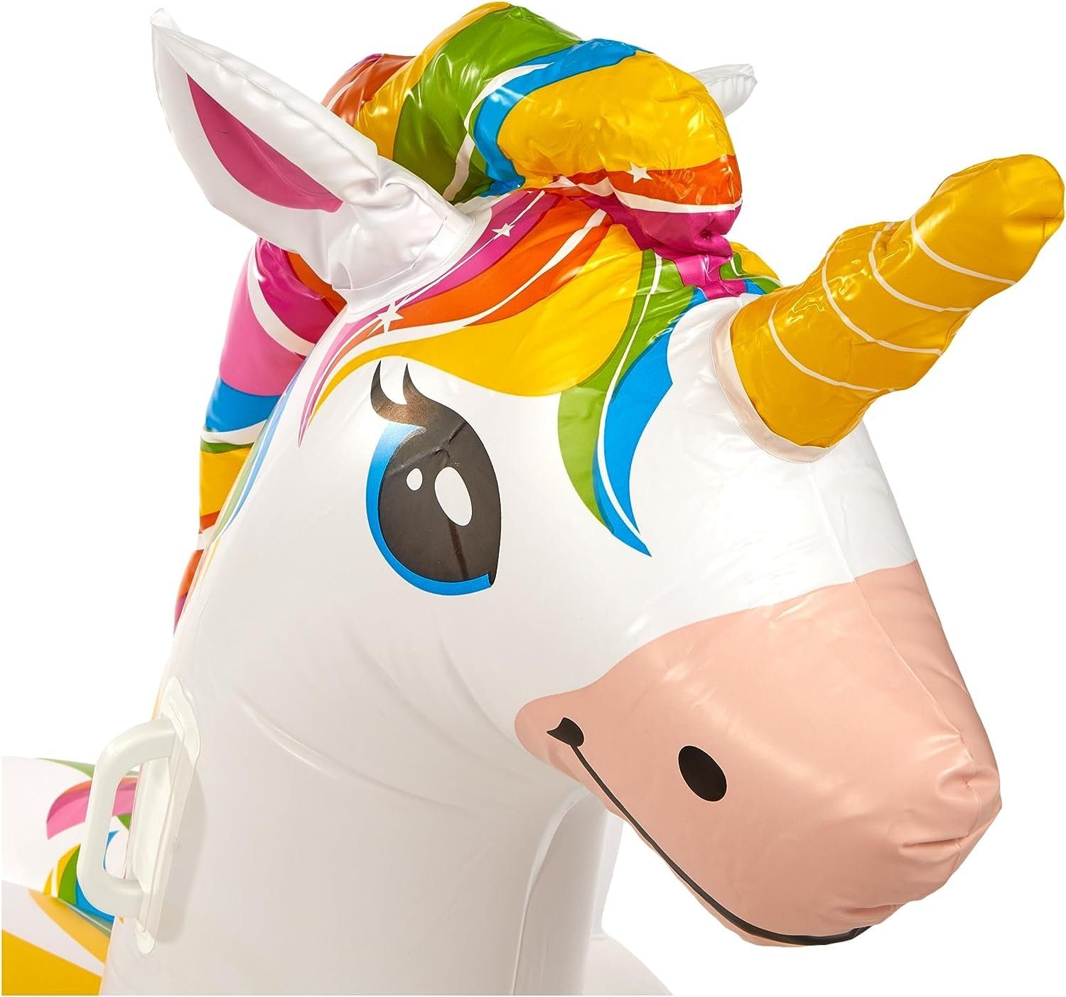 Intex Schwimmtier Schwimmtier zauberhaftes Einhorn (198x140x102cm), mit zwei Haltegriffen
