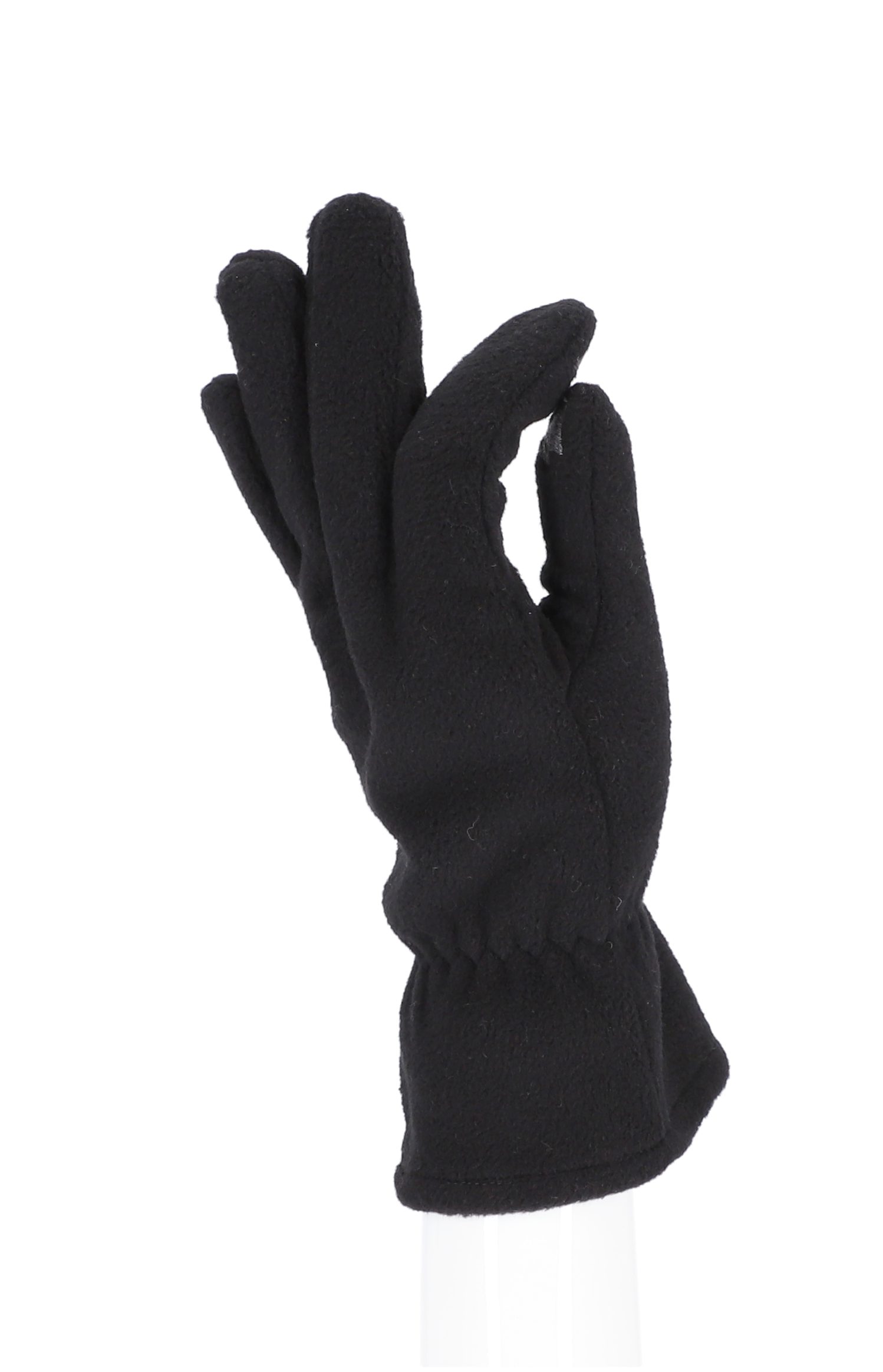 halsüberkopf Accessoires Fleecehandschuhe schwarz Fleecehandschuh mit Fingertouch Fleecehandschuh