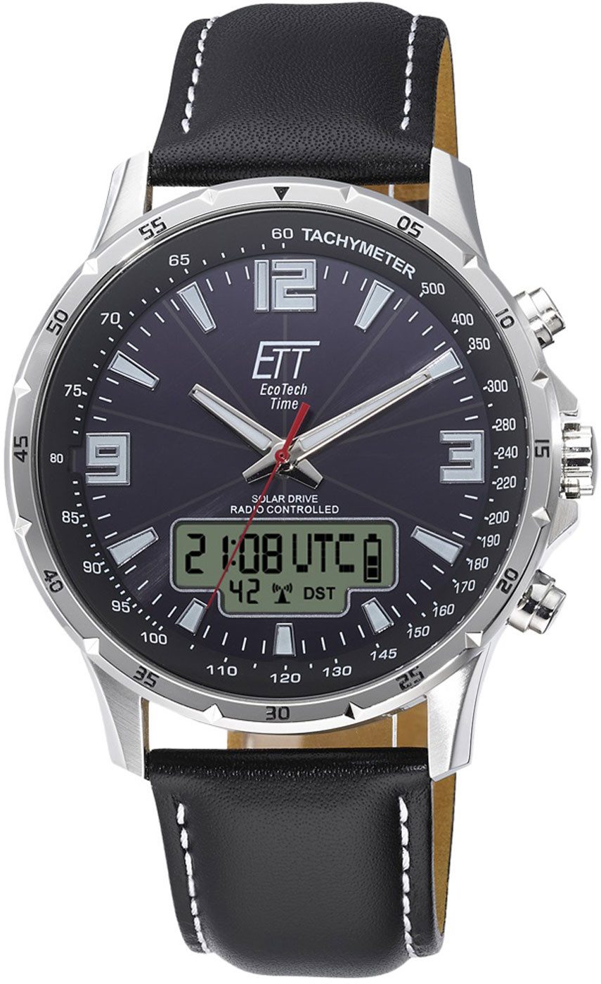 Funkuhr Herrenchronograph mit Kalender - Eco Tech Time Modell: EGS-11550-21L