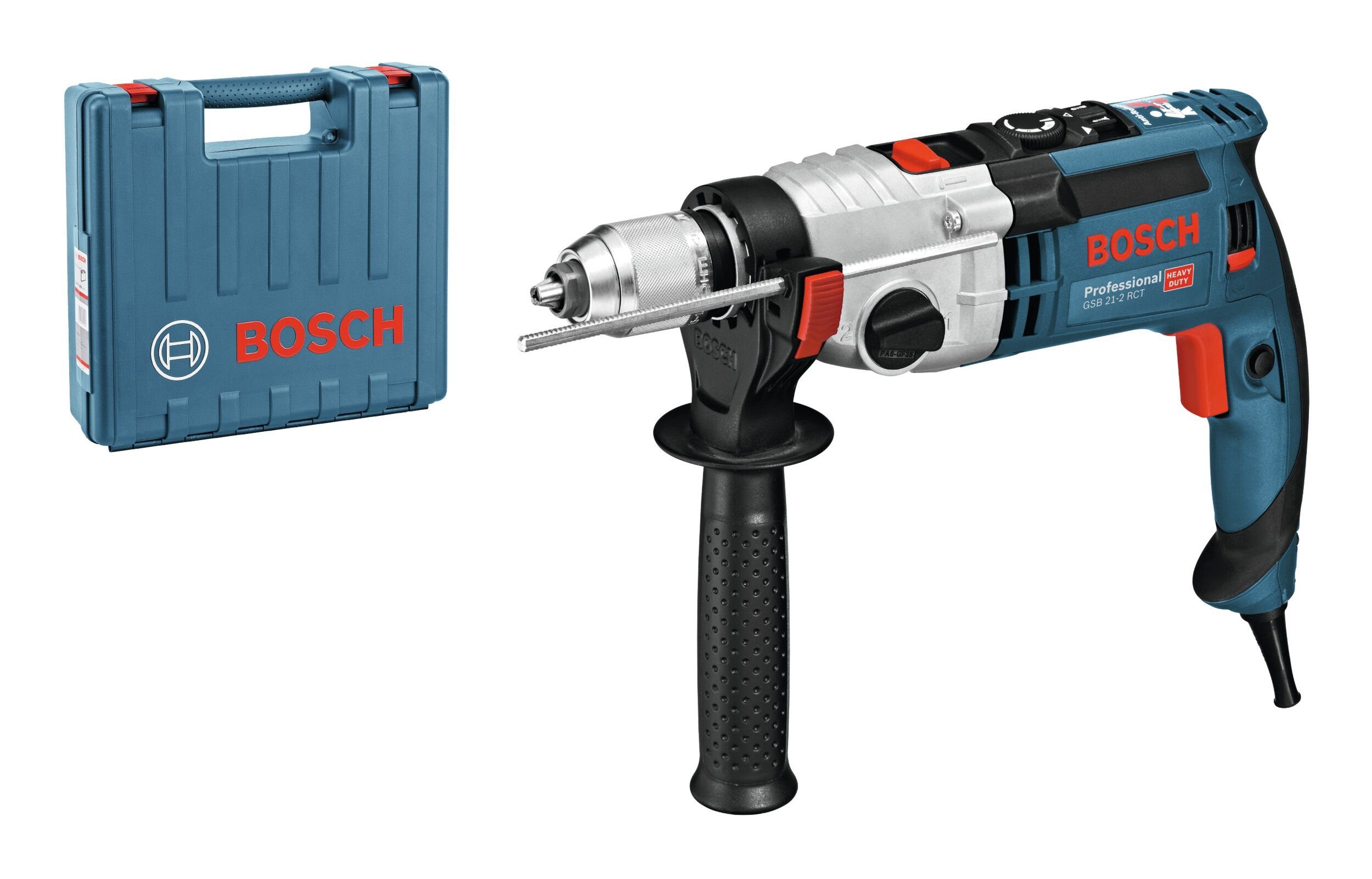 Bosch Professional 21-2 GSB V, Handwerkerkoffer Im RCT, Schlagbohrmaschine 230