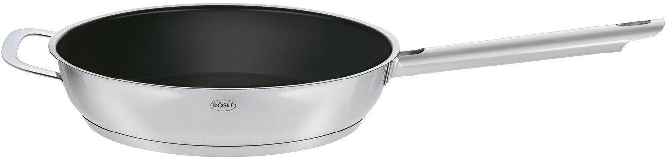 RÖSLE Bratpfanne ELEGANCE, Edelstahl 18/10 (1-tlg), mit Antihaftversiegelung, spülmaschinengeeignet, Induktion