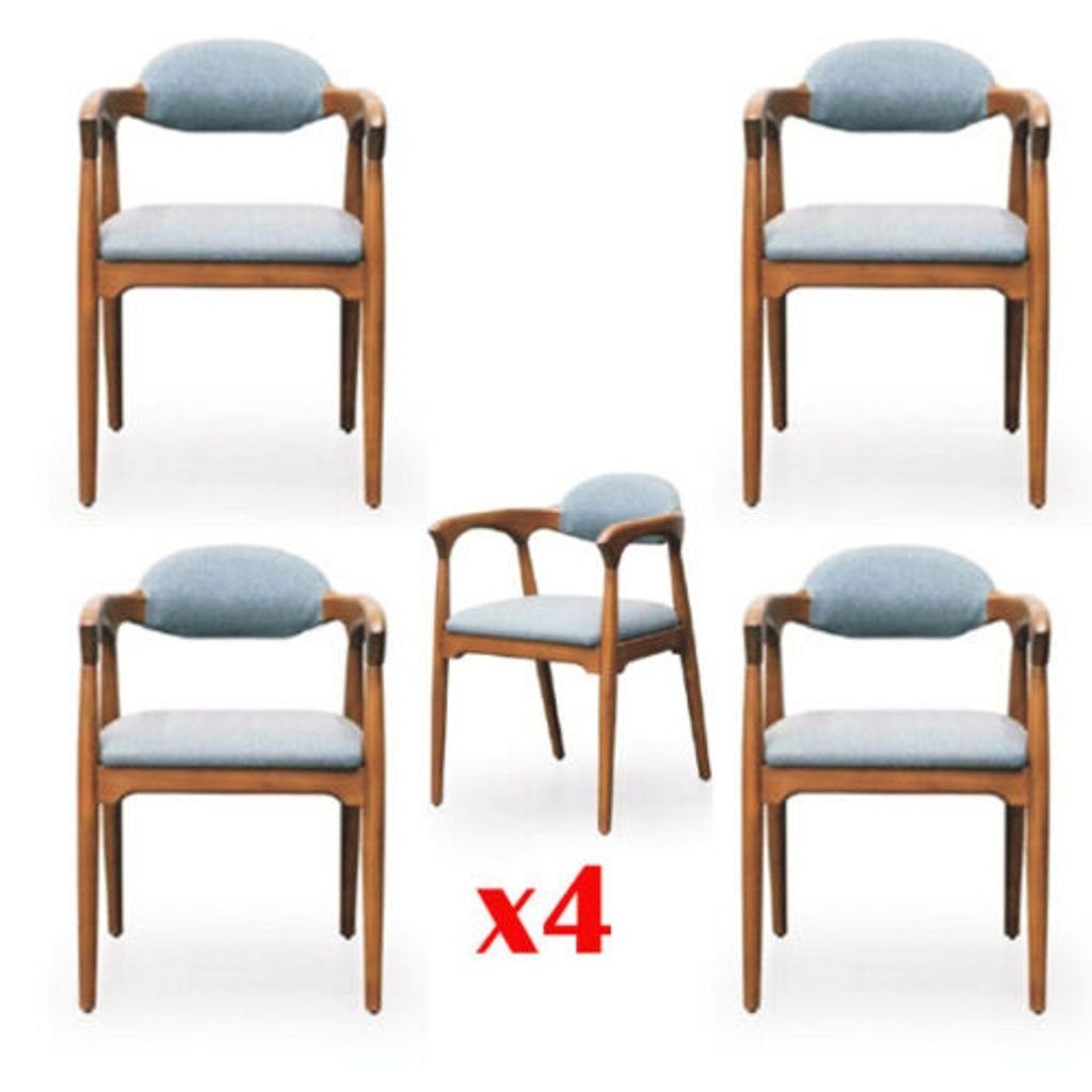 JVmoebel Esszimmerstuhl, Esszimmer Garnitur 4x Stuhl Set Stühle Lehn Garnitur Essgruppe