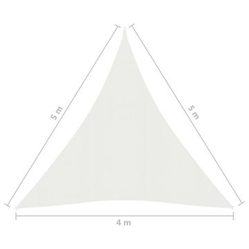 vidaXL Balkonsichtschutz Sonnensegel 160 g/m² Weiß 4x5x5 m HDPE (1-St)