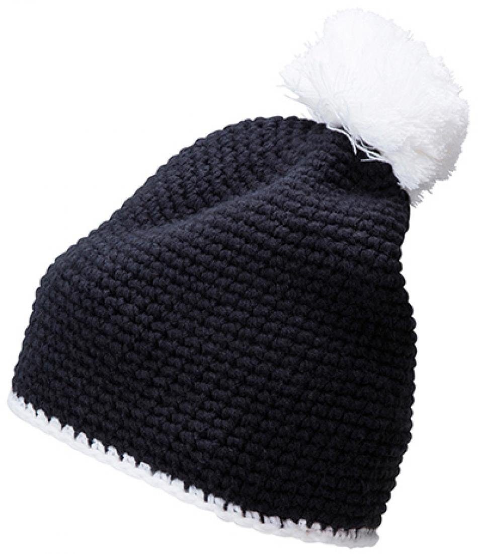 Myrtle Beach Bommelmütze Pompon Hat with Contrast Stripe Wintermütze