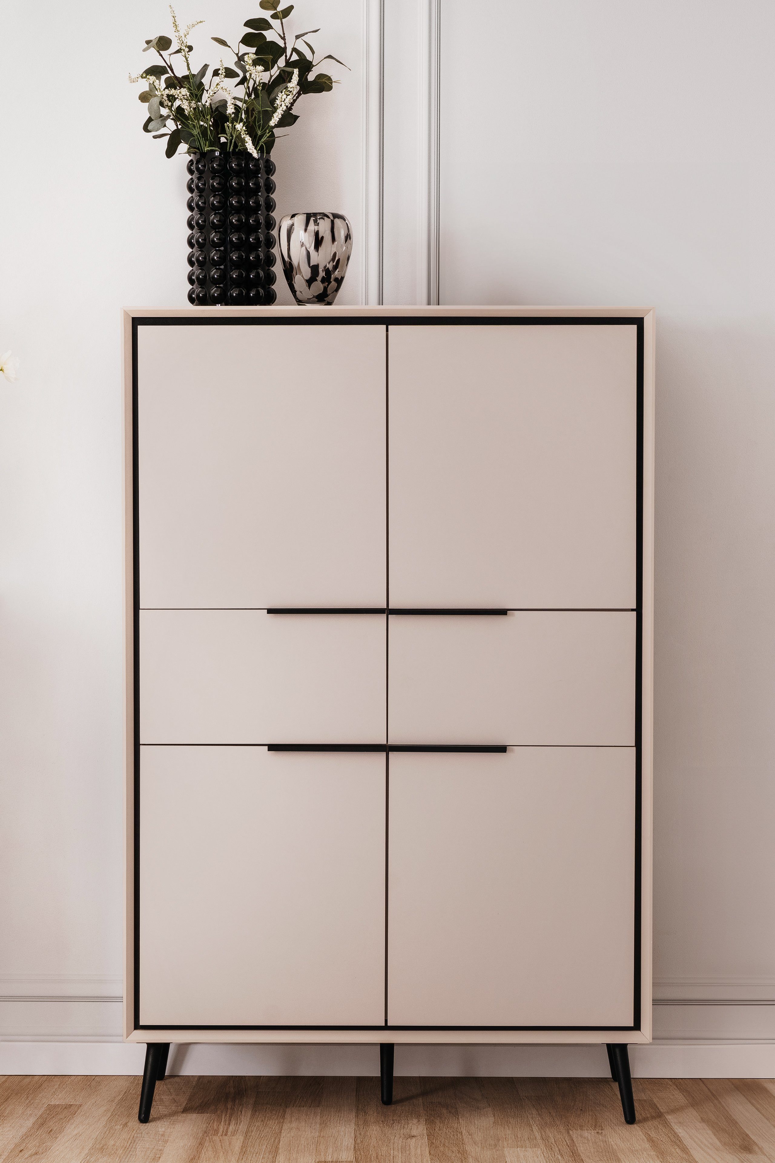 Newroom Highboard Serano, Kommode Sideboard Anrichte für Wohnzimmer Flur Sc günstig online kaufen