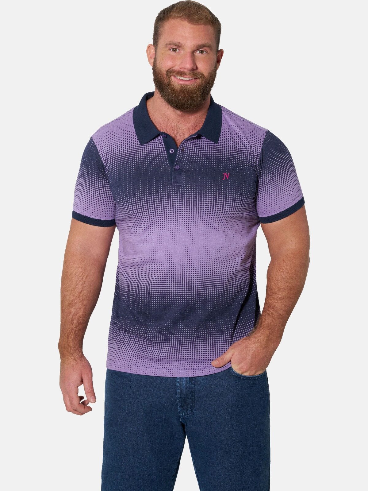 Jan Vanderstorm Poloshirt SUNNVA mit bequemem Comfort Fit
