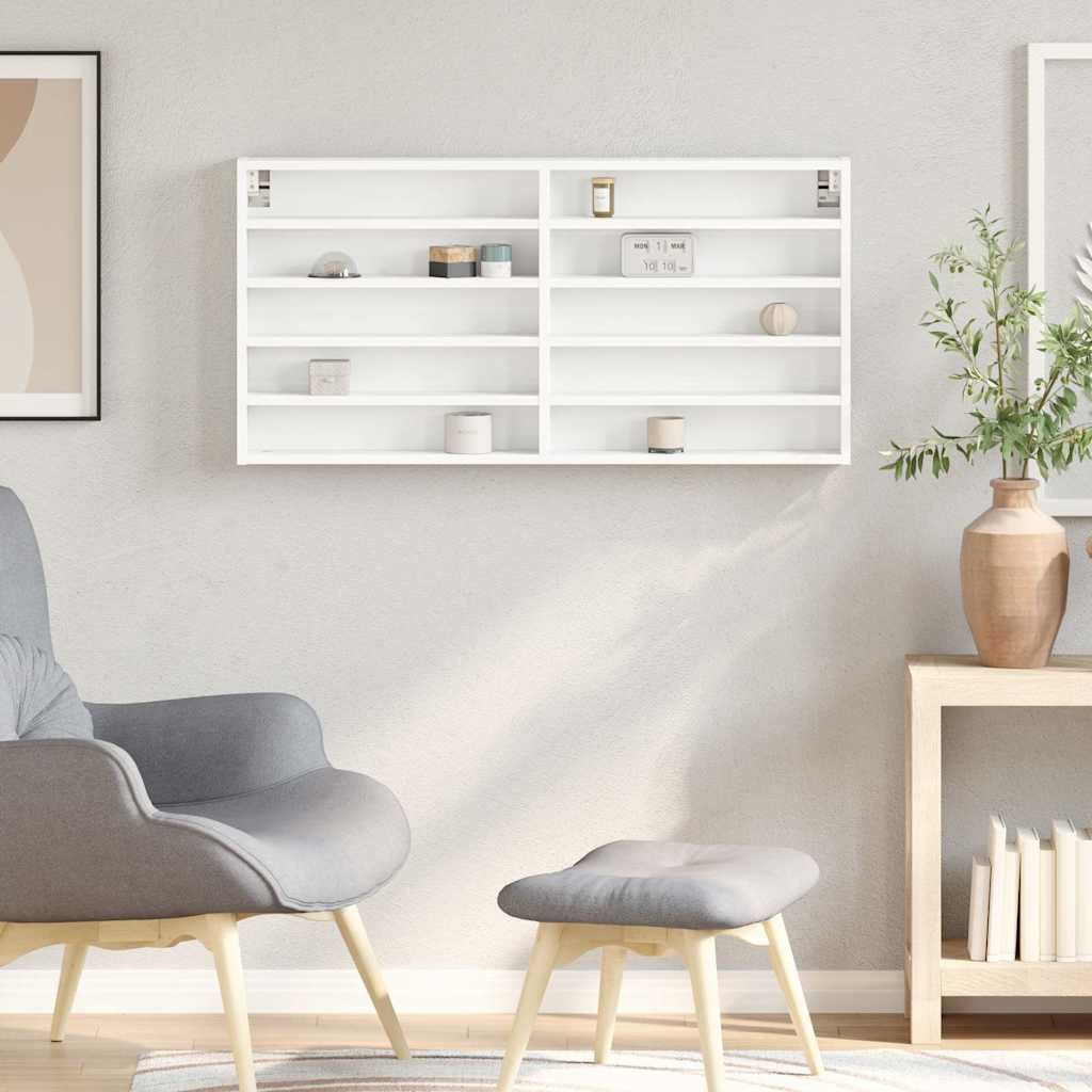 vidaXL Regal Vitrinenschrank Weiß 100x8,5x50 cm günstig online kaufen