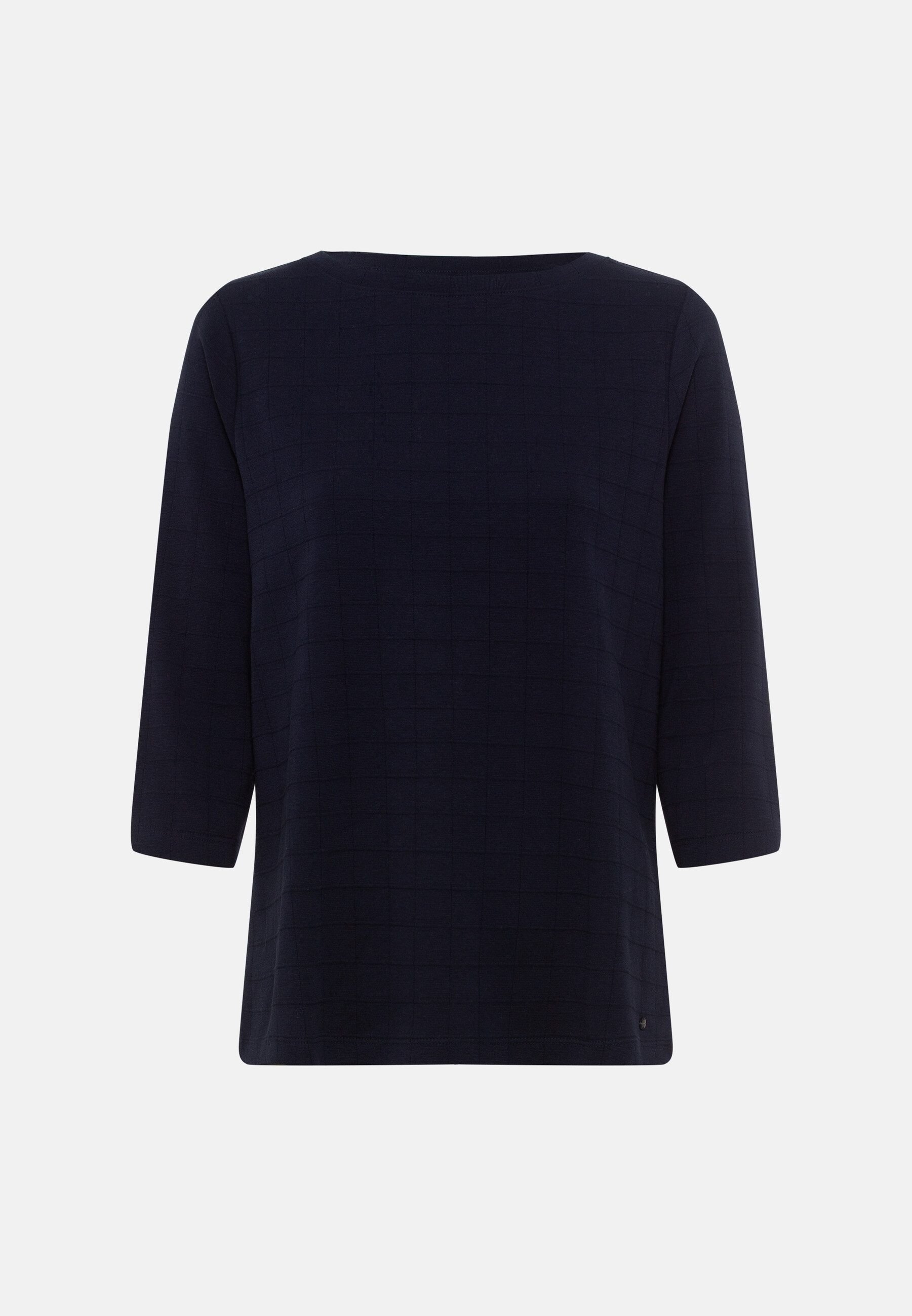 Olsen 3/4-Arm-Shirt mit Karomuster