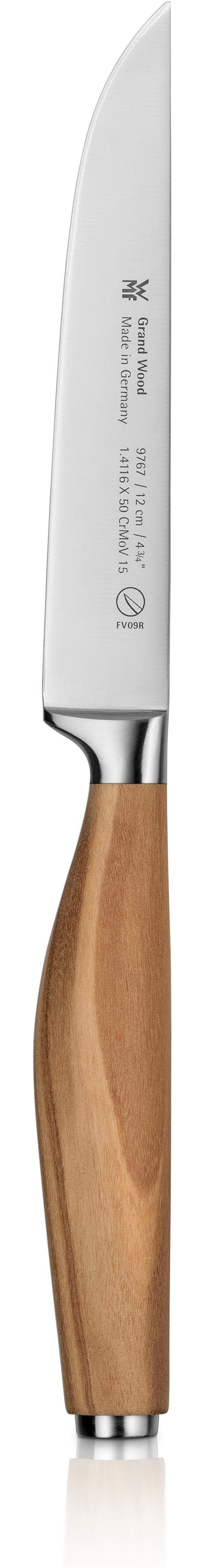 WMF Zubereitungsmesser Grand Wood, 12 cm, Olivenholzgriff, handgeschmiedeter Spezialklingenstahl