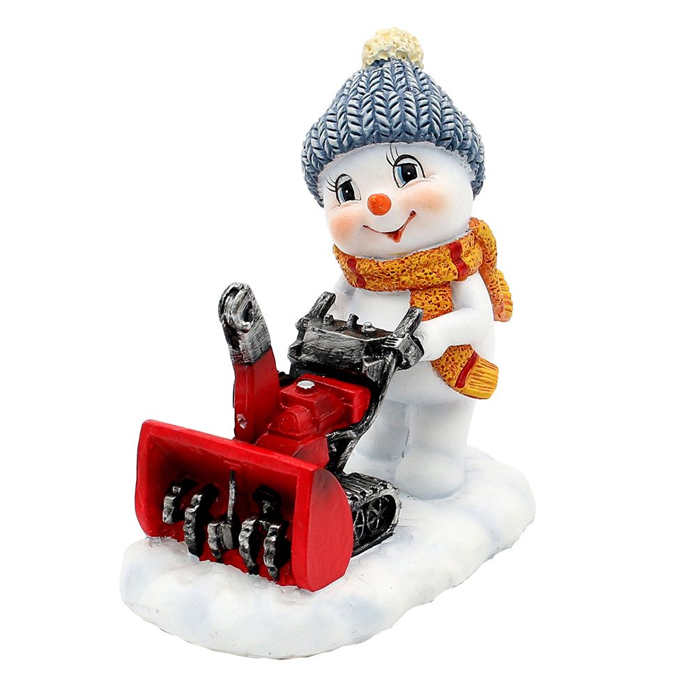 Dekohelden24 Dekofigur Schneekinder in verschiedenen Varianten, 2er Set, winterliches Werkzeug, detailreich gestaltet – Bild 2 von 5