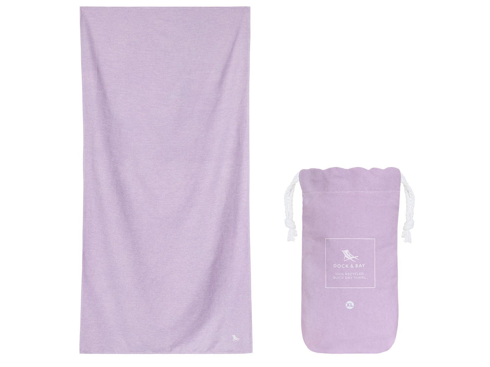 Dock & Bay LTD c/o Handtücher Fitness-Handtuch XL Meadow Lilac 200x90cm, Polyester (TOWLF-ESS-XL-LTPPL)