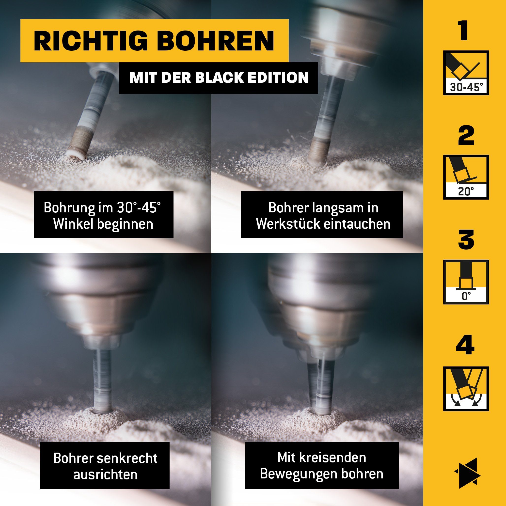 Bohrer 5 Diamant mm, Amboss 5 mm Edition Lochsäge Amboss Black Werkzeuge Ø
