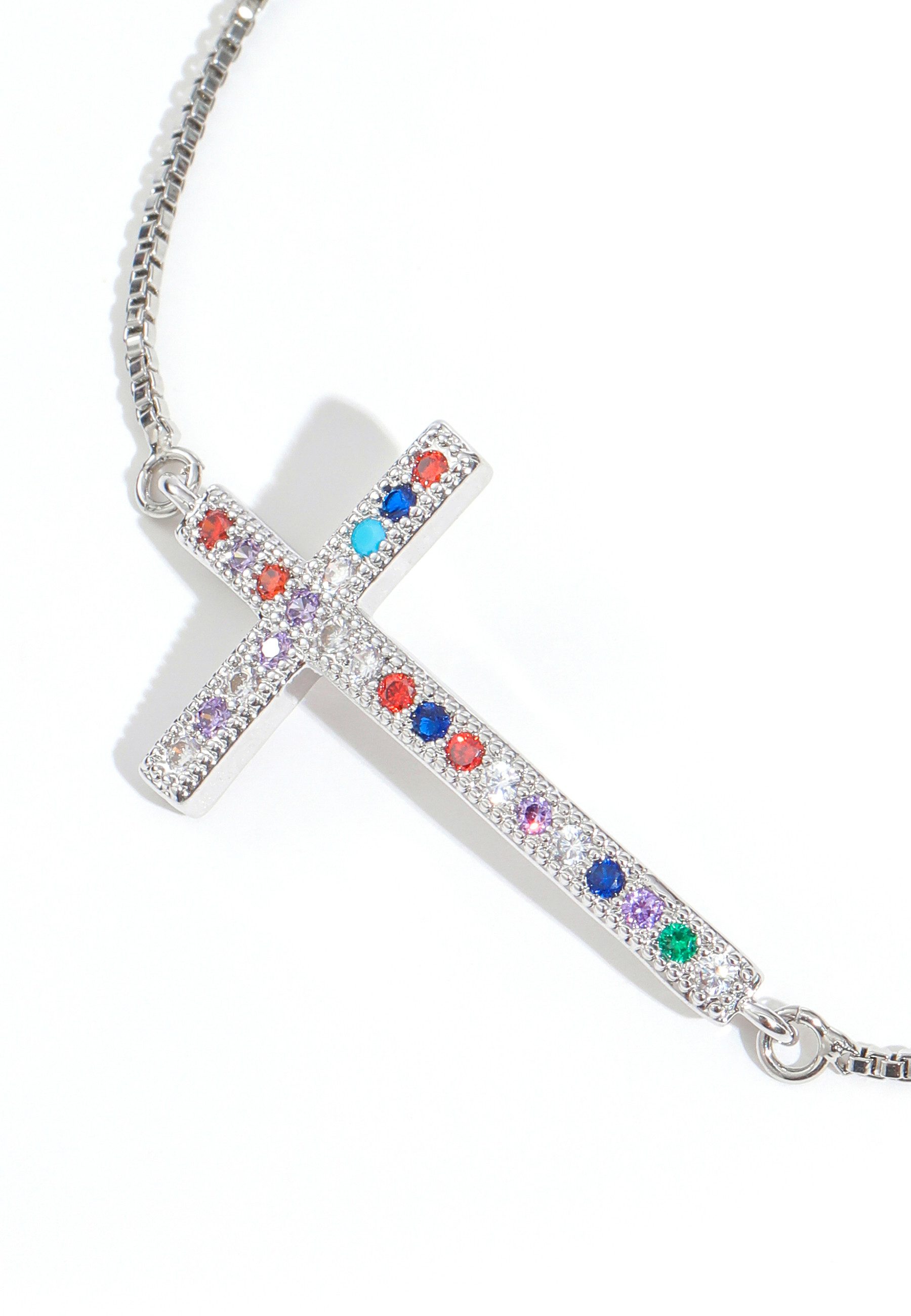 GOLDKLEIN Edelstahlarmband Edelstahl Kreuz Schmuck Armkette, Damen, inkl. G günstig online kaufen