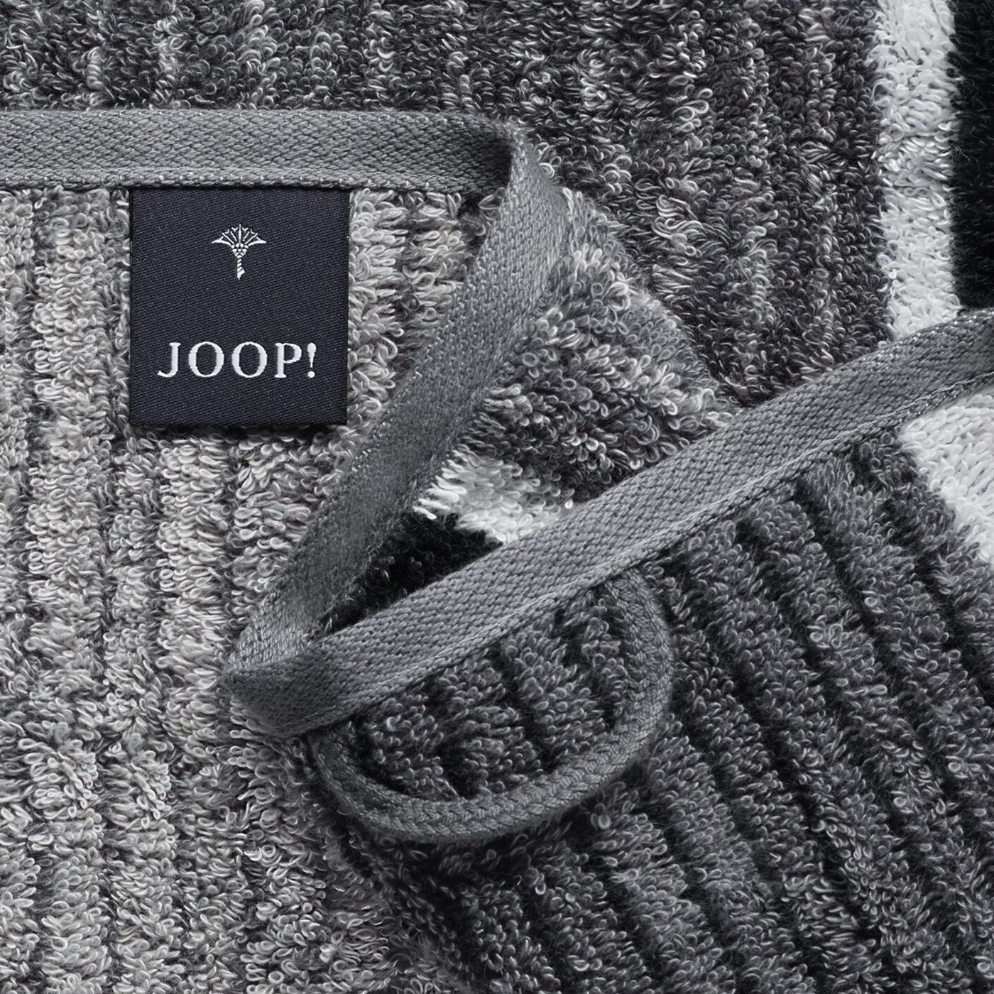 JOOP! Handtuch 2 Stück Joop! Frottier Handtuch 1658-97 Lines Schwarz 50x100, Walkfrottier (2-St)