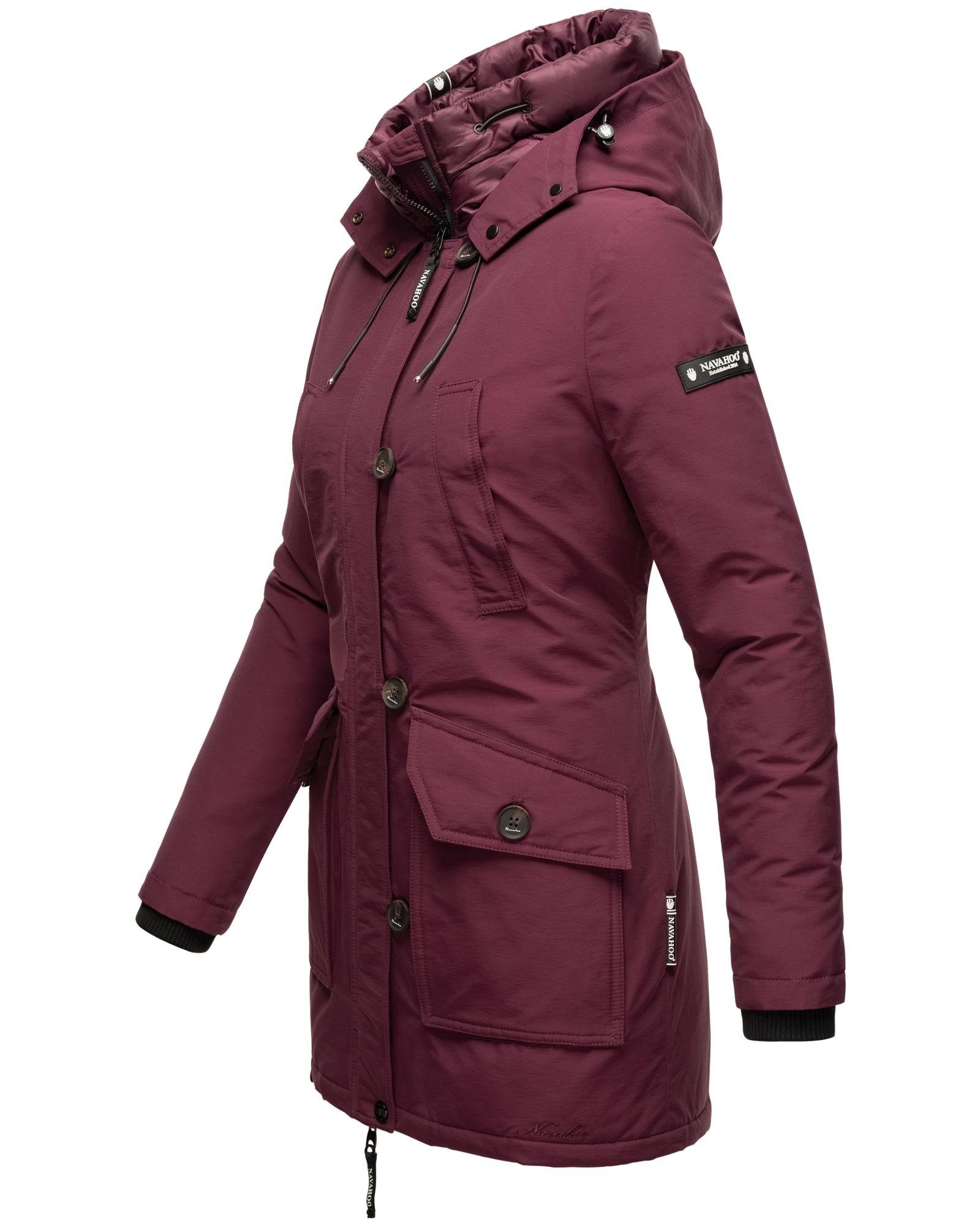 Navahoo Winterjacke Freezestoorm Warm gefütterter Damen Wintermantel
