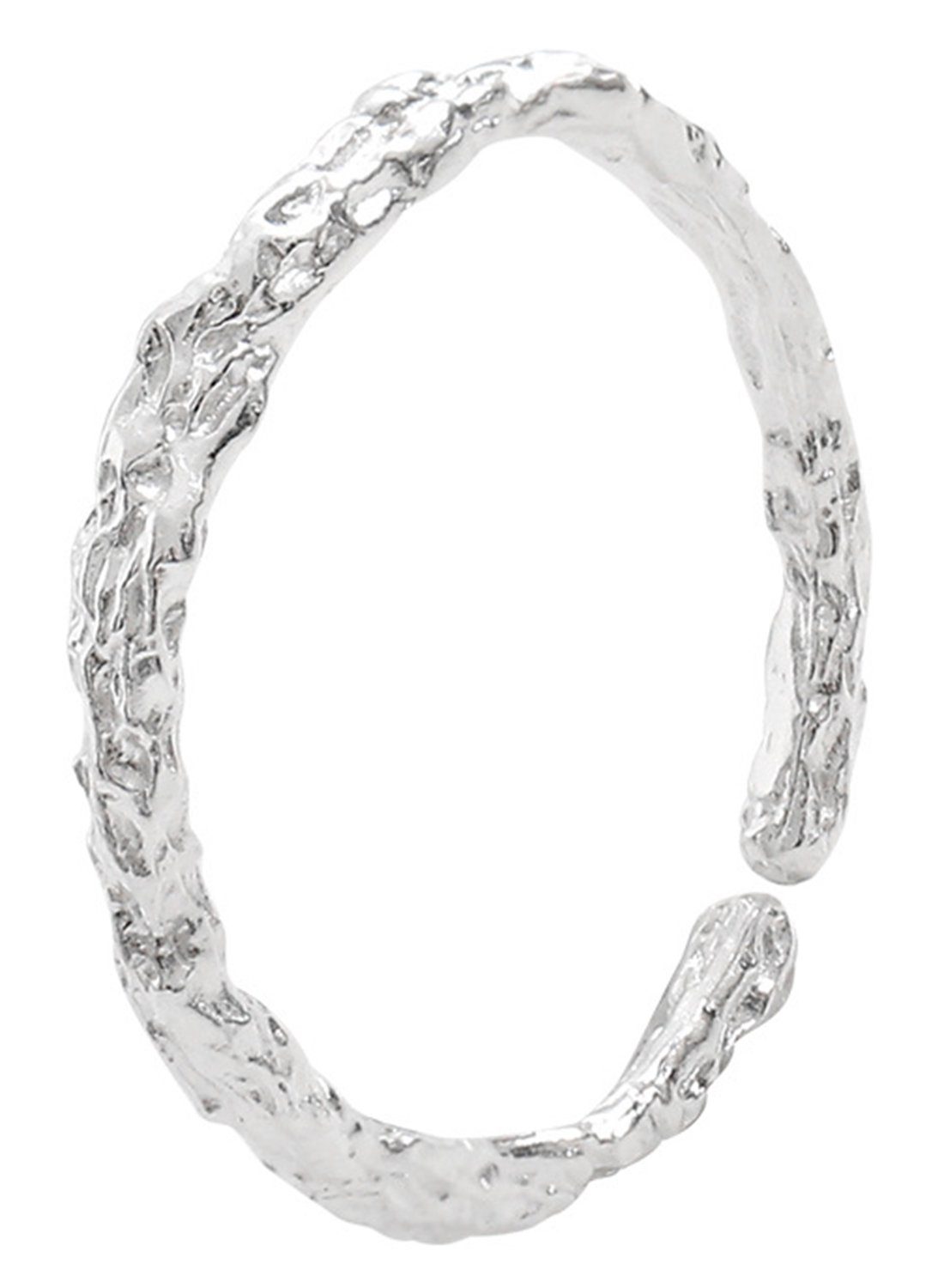 Haiaveng Fingerring 925 Silber Ringe,Offener Ringe mit ineinander greifenden Zweigen, Verstellbarer Ringe für Männer und Damen