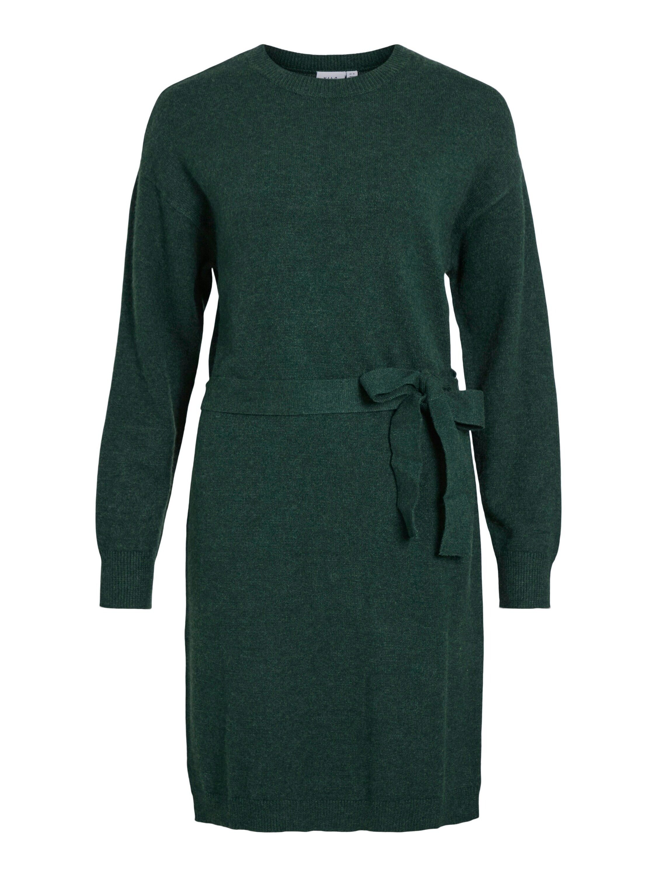 Vila Strickkleid VIRIL O-NECK L/S BELT günstig online kaufen