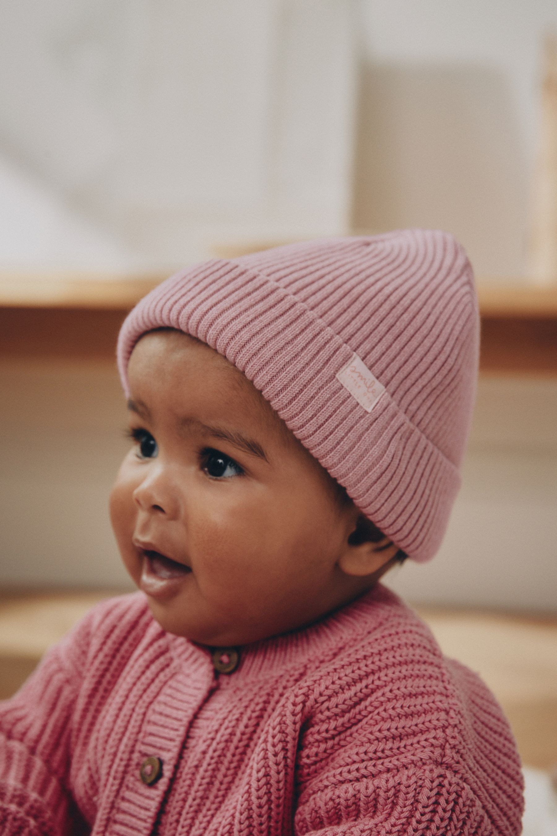 Next Beanie Gerippte Baby Beaniemütze (2-St)