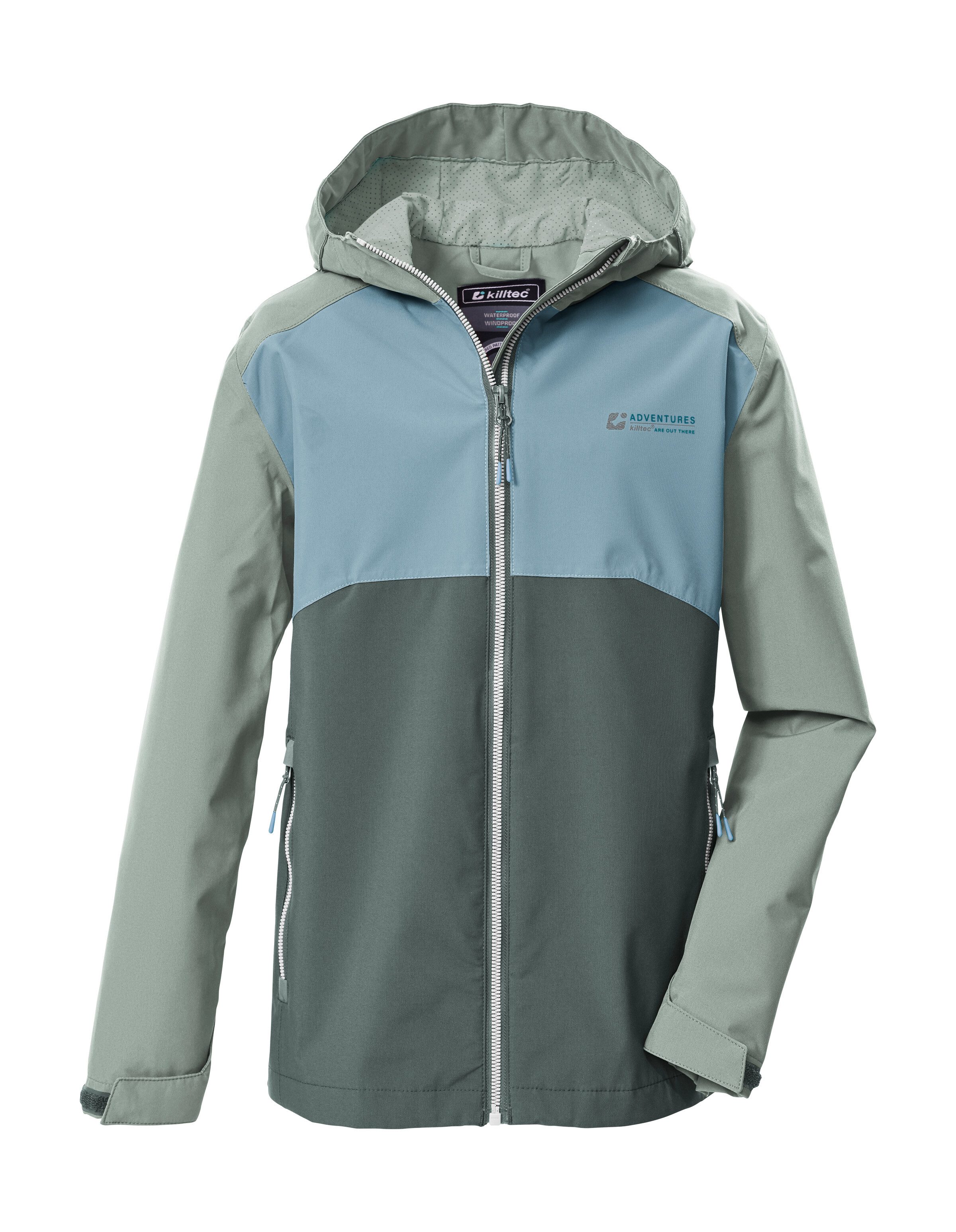 Killtec Funktionsjacke KOS 147 BYS JCKT Kinderjacke, wasserdicht, Colourblock, Teflon EcoElite™ imprägniert