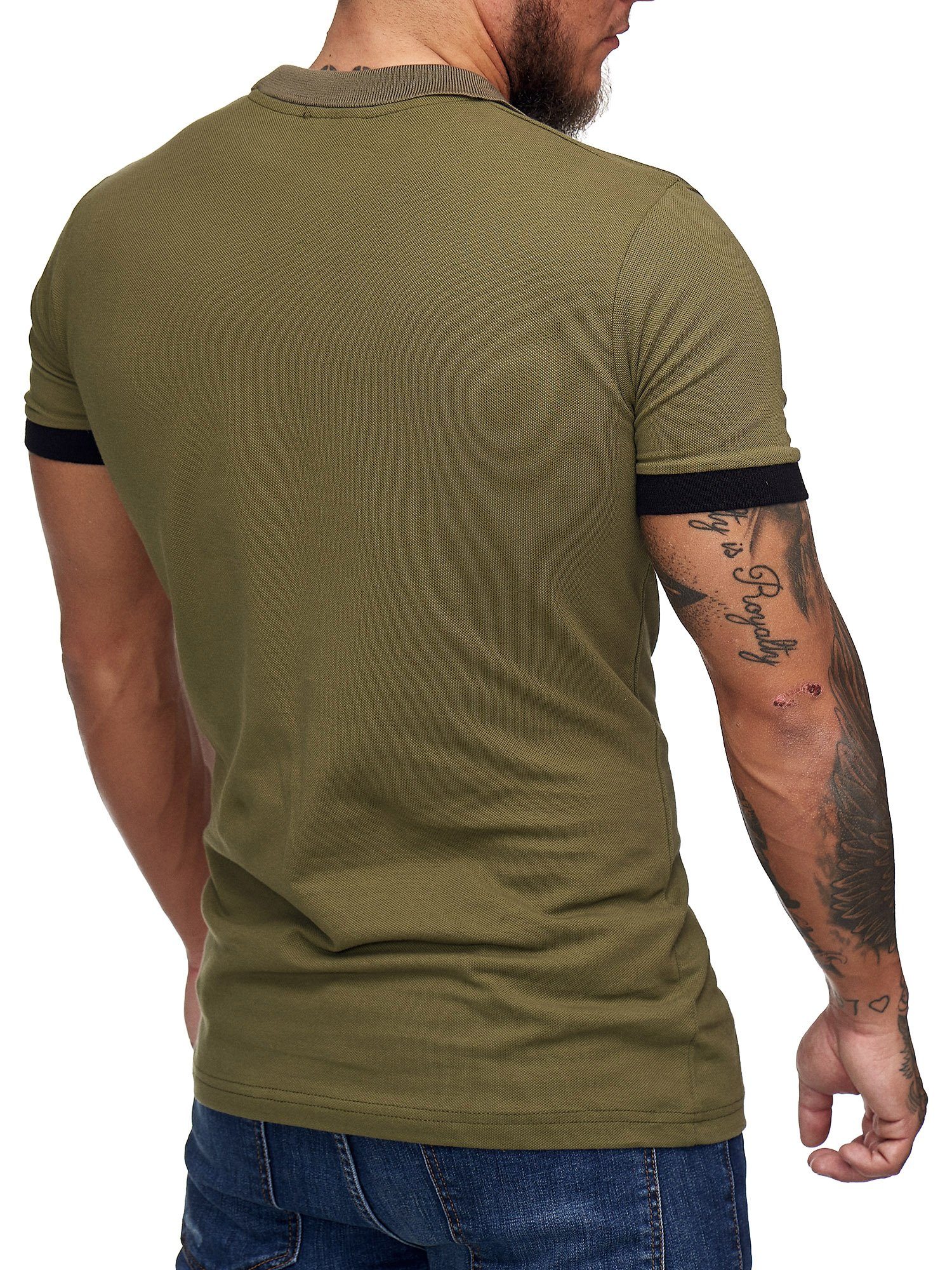 Herren Shirts Code47 T-Shirt Code47 Herren Poloshirt Polohemd Basic Kurzarm (1-tlg)