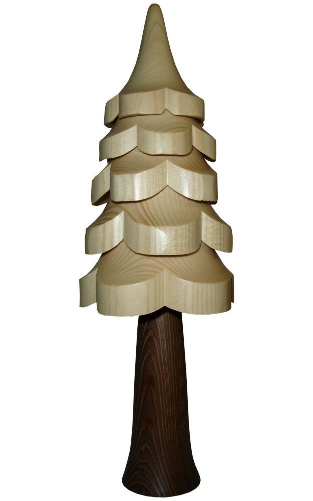 liebevoll aus Holzbaum 30cm natur Höhe NEU, Dekoration gefertigt Fichte Weihnachtsfigur Hölzern heimischen