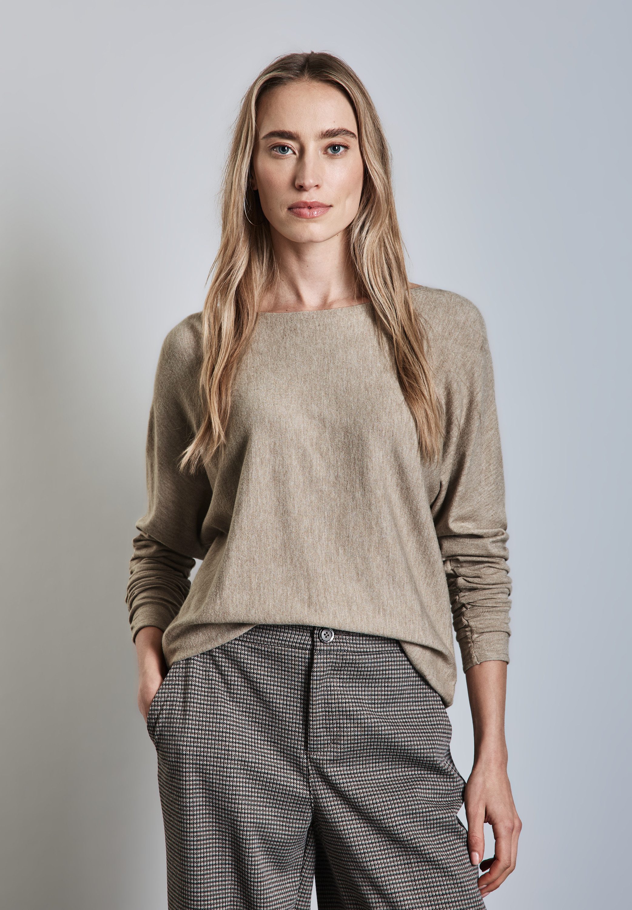 STREET ONE Strickpullover, mit U-Boot-Ausschnitt günstig online kaufen