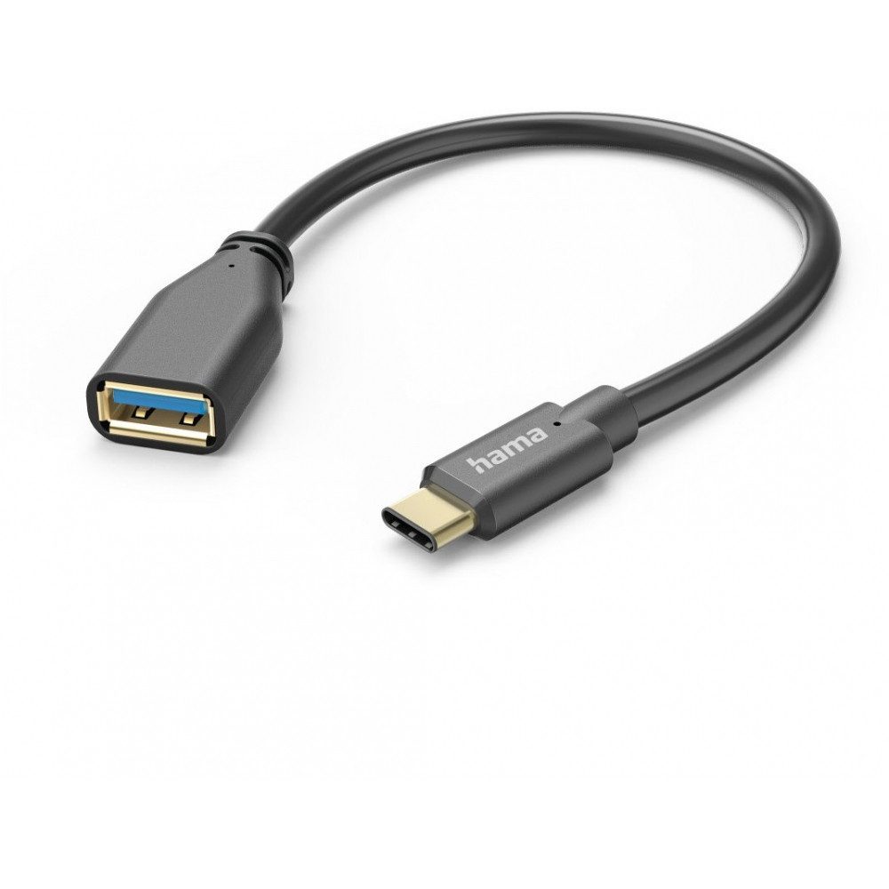 Hama Hama USB-C auf USB-A Adapterkabel 0,15m USB-Adapter USB-C zu USB-A Adapterkabel zu USB-C zu USB-A Adapterkabel