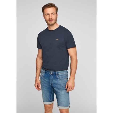 s.Oliver Bermudas Regular Fit: Jeans-Bermuda Label-Patch