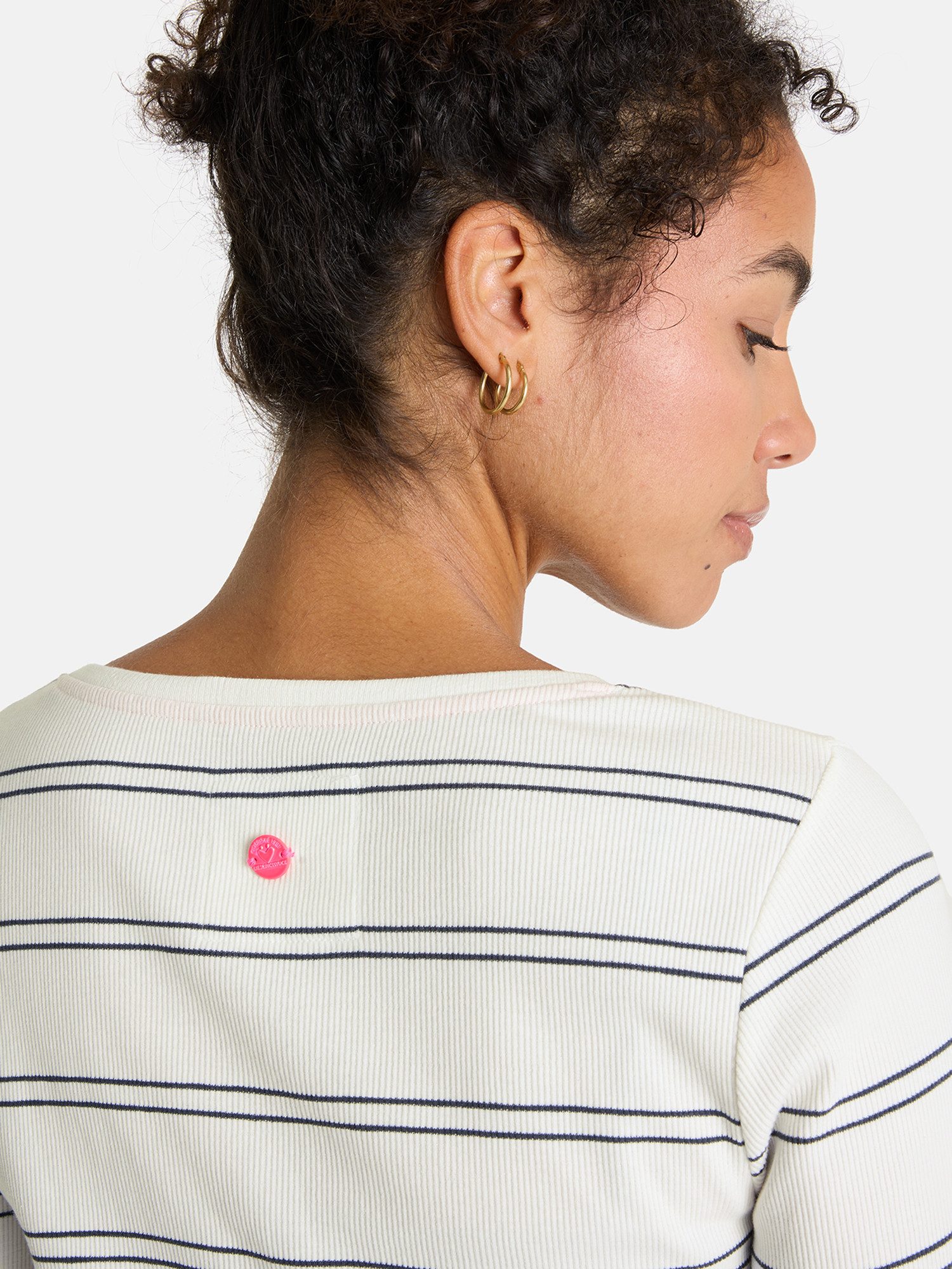 Lieblingsstück Langarmshirt SinaL mit Herzmotiv und Streifen