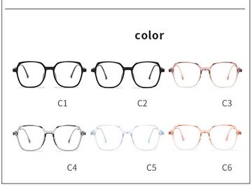 PACIEA Brille Einfache große Rahmen Anti-Blaulicht Gläser