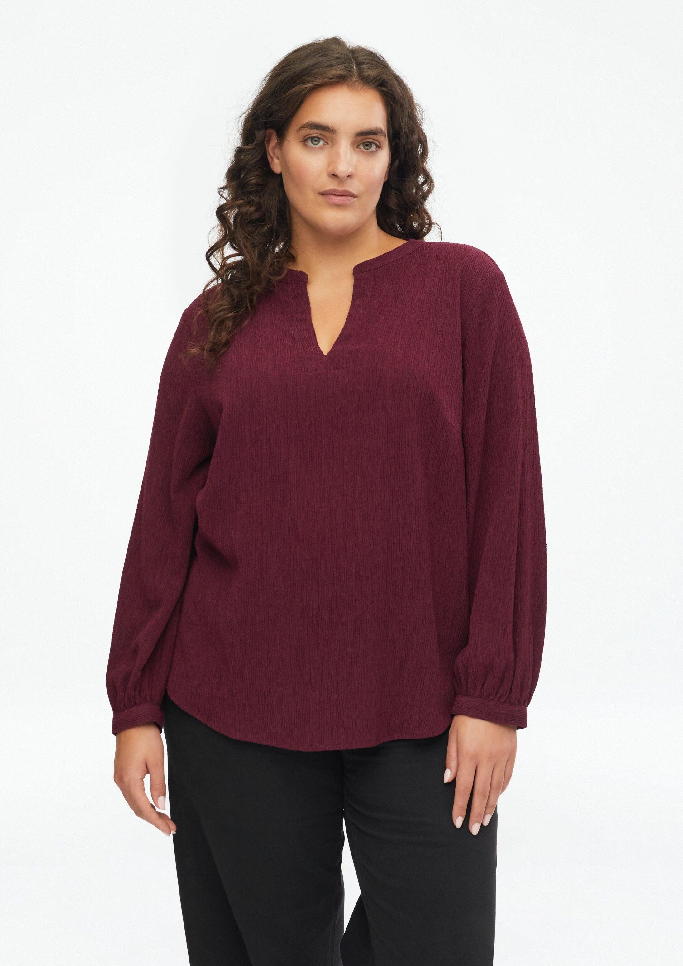s.Oliver Langarmbluse Bluse Strukturierte Bluse