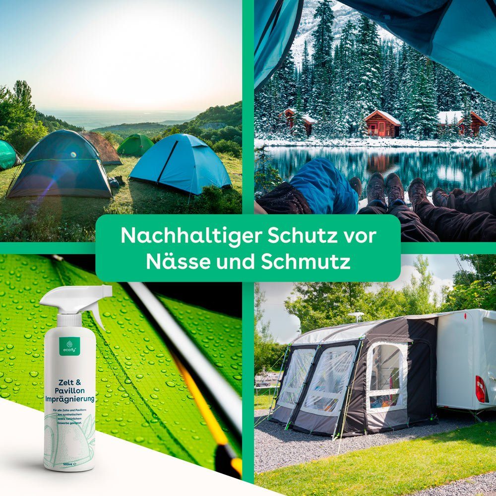 eco:fy Zelt- & Pavillon-Imprägnierung Imprägnierspray (1 St), Starker Schutz vor Wasser, Fett und Schmutz