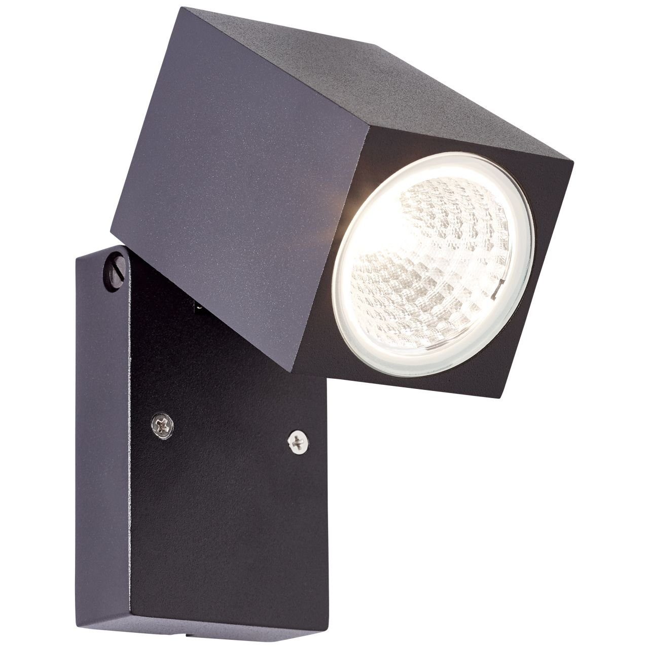 Brilliant LED Außen-Wandleuchte Burk, schwarz LED 1x integriert, 6W LED Burk LED integri Außenwandstrahler
