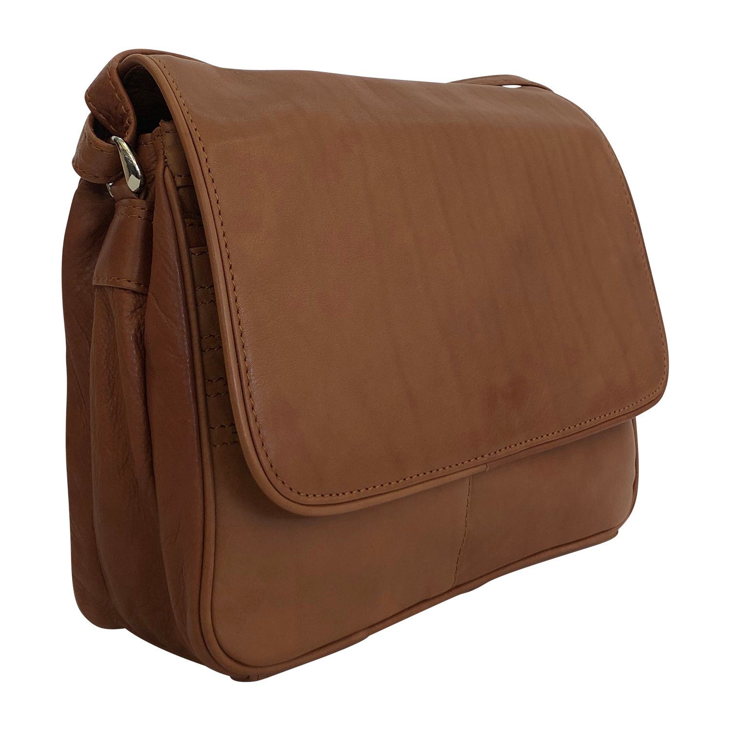Cinino Handtasche C09102, Echt Ledertasche mit praktischer Einteilung