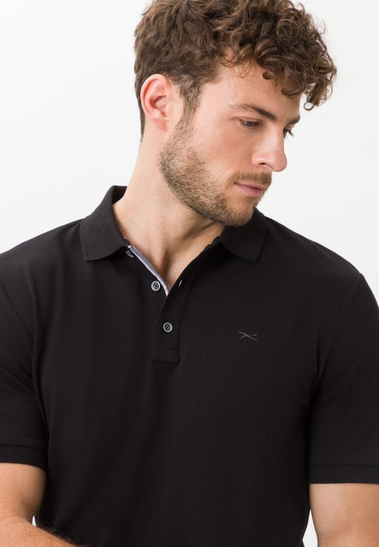 PETE schwarz Poloshirt U Style Brax