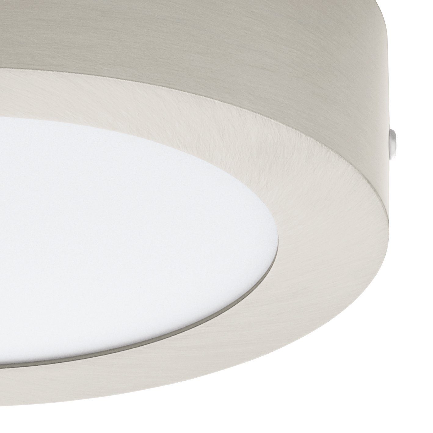 Leuchtmittel 1, cm, EGLO Lampe Deckenlampe 17,5 Fueva Aufbauleuchte Deckenleuchte, warmweiß, inklusive, weiß,