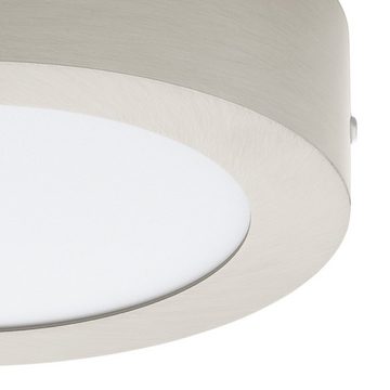 EGLO Aufbauleuchte Fueva 1, Leuchtmittel inklusive, Deckenlampe weiß, 17,5 cm, warmweiß, Deckenleuchte, Lampe
